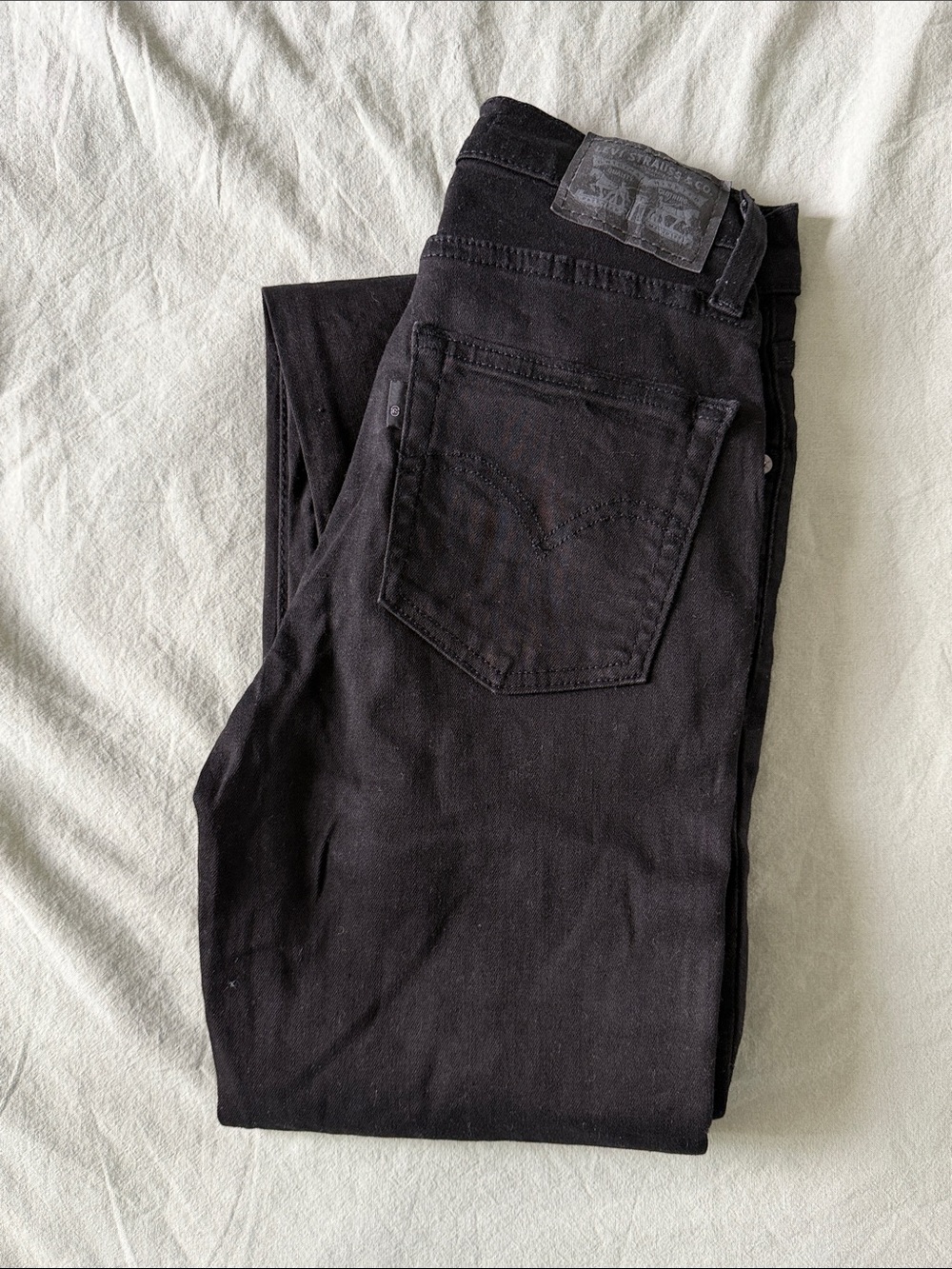 Women’s Levi’s Black 724 High Rise Straight Jeans